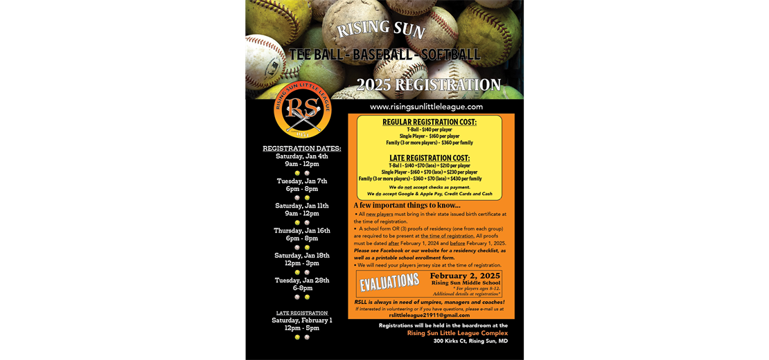 SPRING 2025 REGISTRATION IS COMING SOON! 